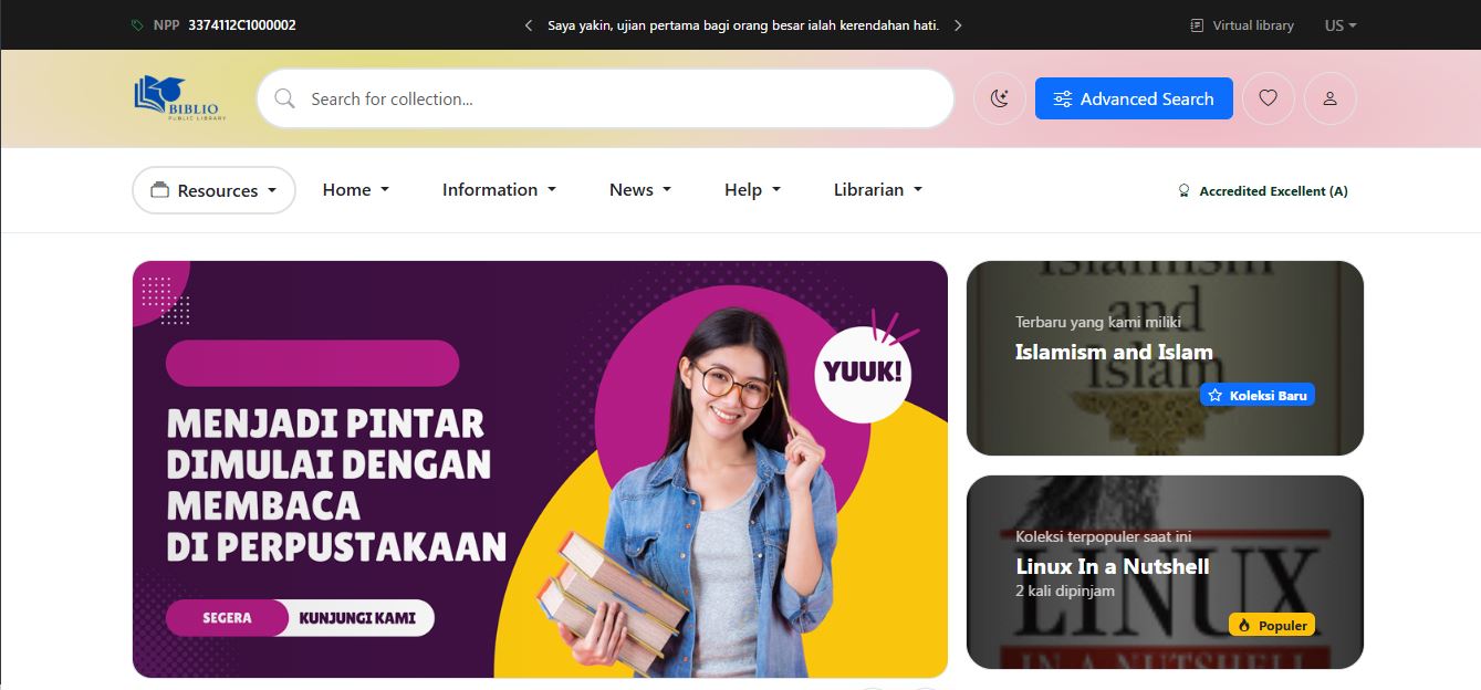 Template OPAC SLiMS 9 Bulian : Islahiyah